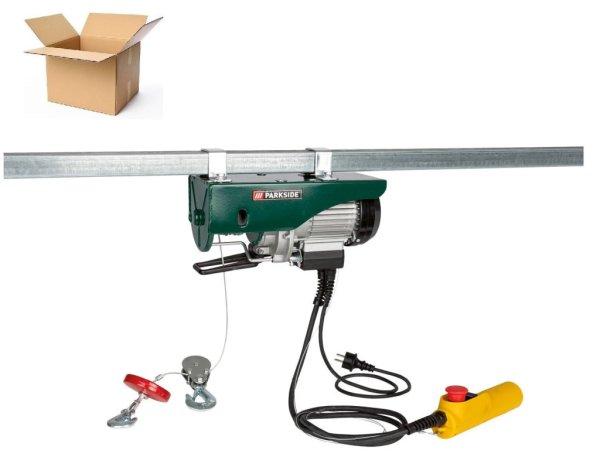 BCS Parkside PSZ 250 A2 elektromos csörlő 500W teljesítmény, 250 / 125 kg,
6m / 12m, 4m/perc - 8m/perc bontott csomagolásban, 14 napos visszavett