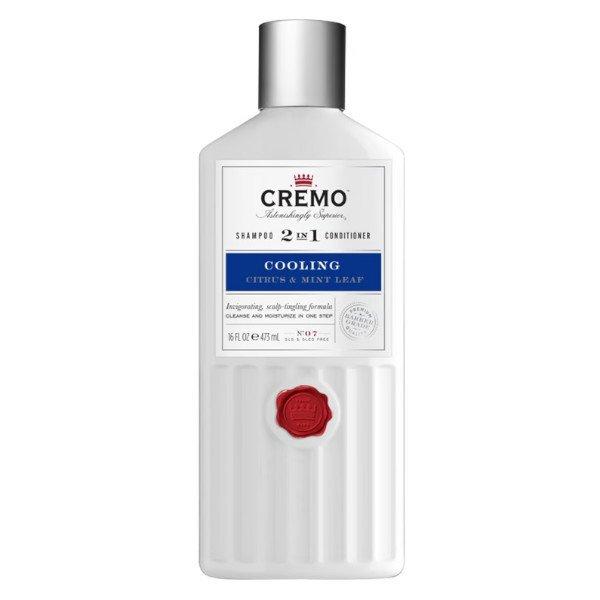 Cremo Frissítő sampon és kondicionáló 2 az 1-ben Citrus & Mint Leaf
(Cooling Shampoo 2in1 Condicioner) 473 ml