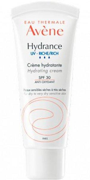 Avène Hidratáló arckrém száraz és nagyon száraz bőrre SPF 30 Hydrance
Rich (Hydrating Cream) 40 ml