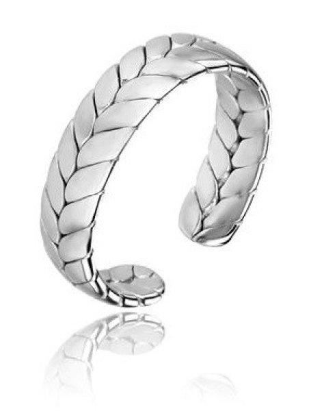 Marc Malone Nyitott acél gyűrű Oaklynn Silver Ring MCJ.R1023