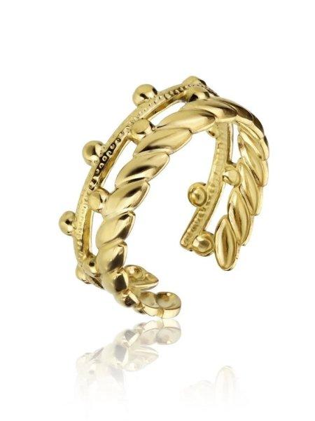Marc Malone Nyitott aranyozott gyűrű Vivian Gold Ring MCR23006G