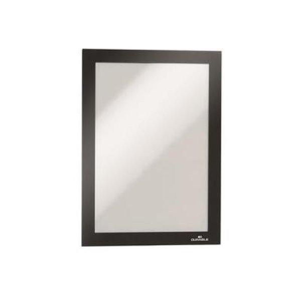 Infokeret, A5, öntapadó háttal, mágneses előlappal, DURABLE
"DURAFRAME", ezüst-fekete