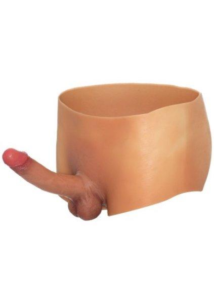 Hidden Desire Alter Ego Boxershort with Penis Dildo 18cm Skin Velikost S/M