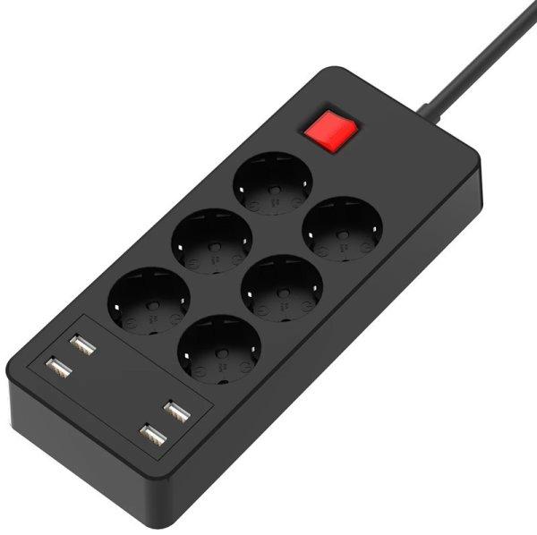 Xqisit multifunkciós hálózati elosztó 4x USB-A csatlakozóval