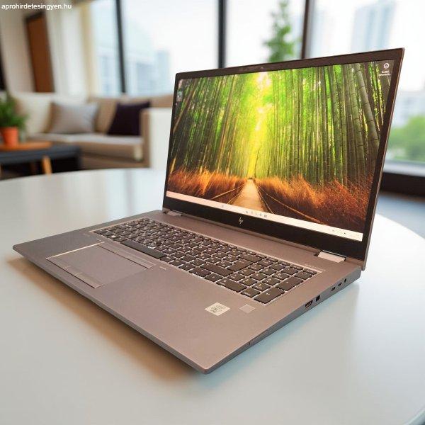 16GB VRAM! NASA-minőségű HP ZBook Fury 17 G7 i7-10850H/32GB DDR4/512GB
NVME/RTX 5000/FHD/17,3