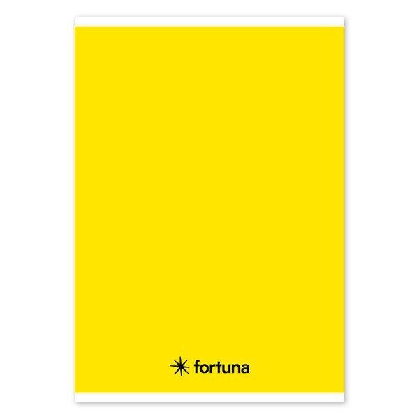 Füzet vonalas FORTUNA Monocolor A/5 32 lapos sárga