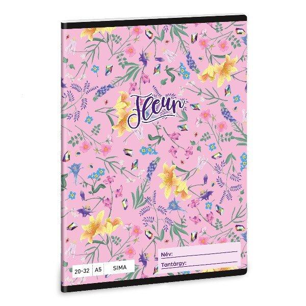 Füzet sima ARS UNA A/5 32 lapos 20-32 Fleur