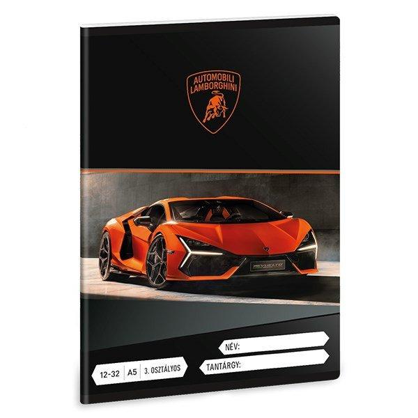 Füzet vonalas ARS UNA A/5 32 lapos 12-32 3. osztályos Lamborghini
narancssárga