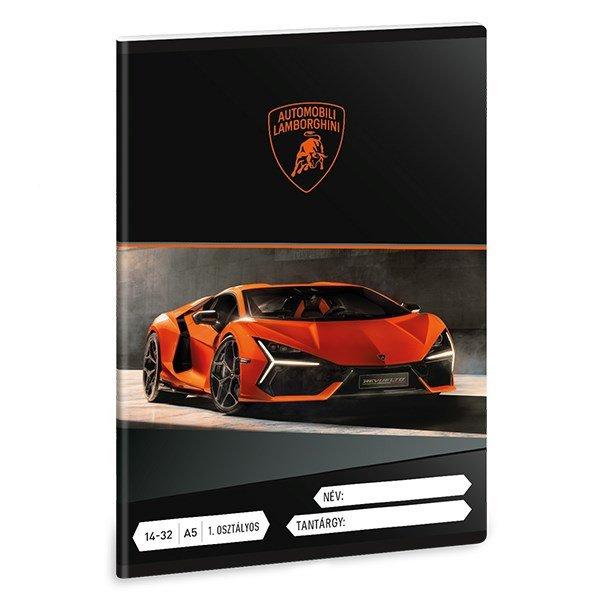 Füzet vonalas ARS UNA A/5 32 lapos 14-32 1. osztályos Lamborghini
narancssárga