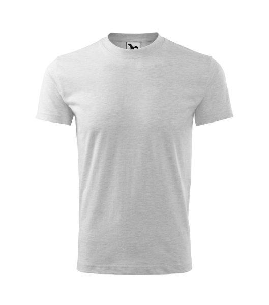 MALFINI Basic Gyermek póló - Világosszürke melírozott | 122 cm (6 éves)