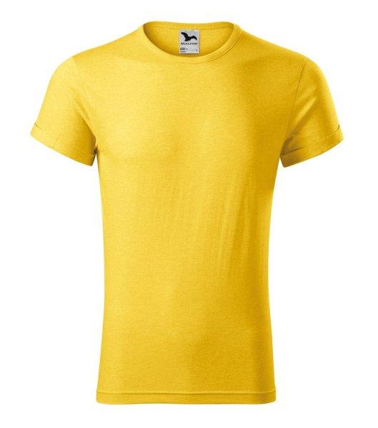 MALFINI Férfi póló Fusion - Sárga melírozott | XL