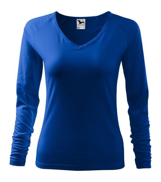 MALFINI Női hosszú újjú póló Elegance - Királykék | XL