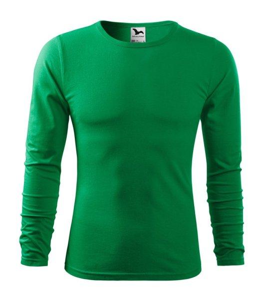 MALFINI Férfi hosszú ujjú póló Fit-T Long Sleeve - Középzöld | L