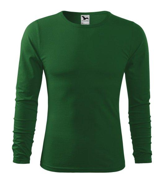 MALFINI Férfi hosszú ujjú póló Fit-T Long Sleeve - Palackzöld | M