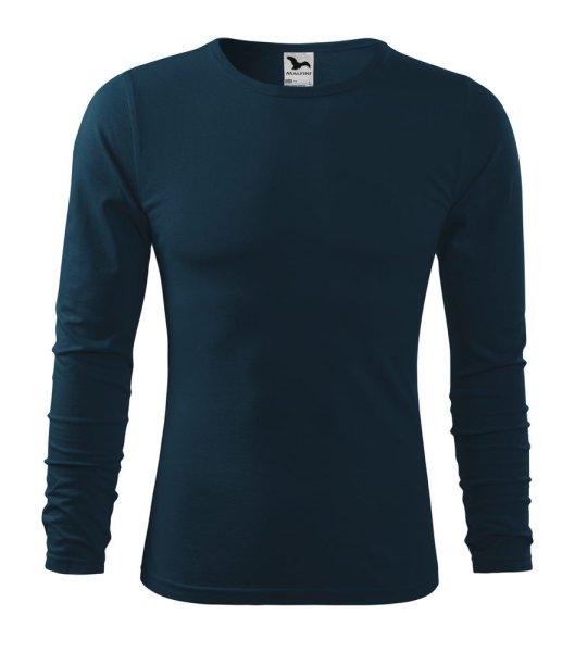 MALFINI Férfi hosszú ujjú póló Fit-T Long Sleeve - Tengerészkék | S