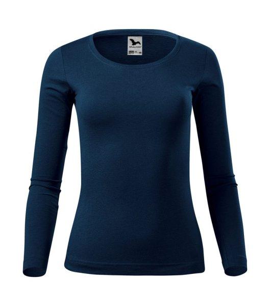 MALFINI Női hosszú ujjú póló Fit-T Long Sleeve - Tengerészkék | S