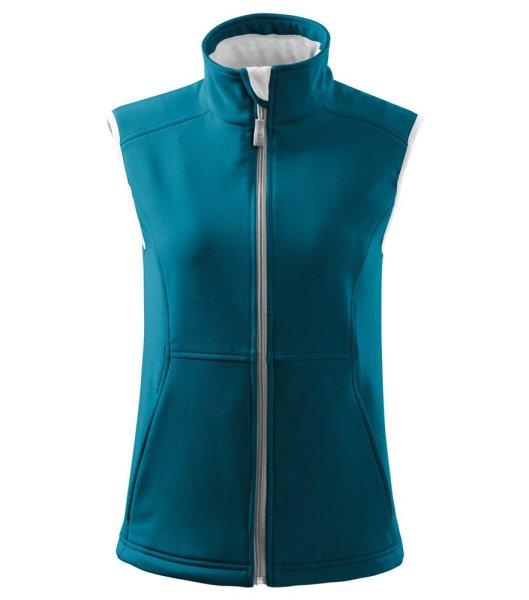 MALFINI Női softshell mellény Vision - Sötét türkiz | XS