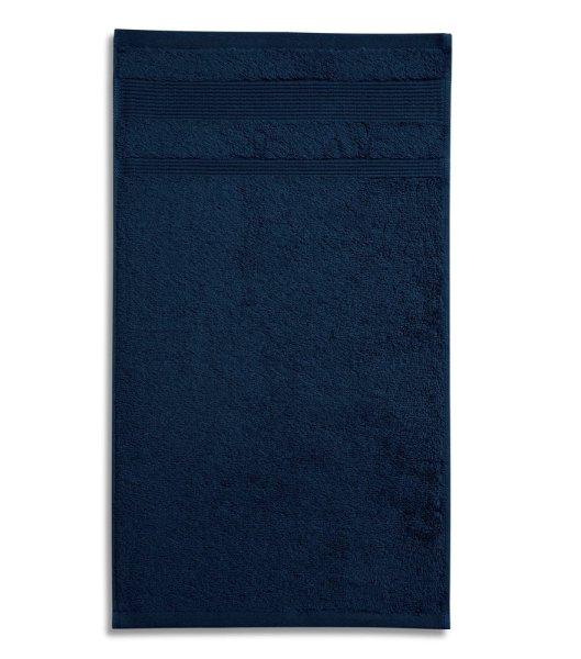 MALFINI Törölköző Organic - Tengerészkék | 50 x 100 cm