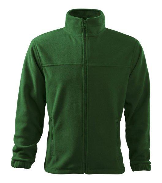 MALFINI Férfi fleece felső Jacket - Palackzöld | L