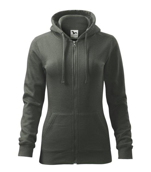 MALFINI Női felső Trendy Zipper - Sötét pala | XS