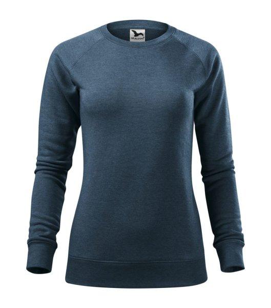 MALFINI Női pulóver Merger - Sötét denim melírozott | S