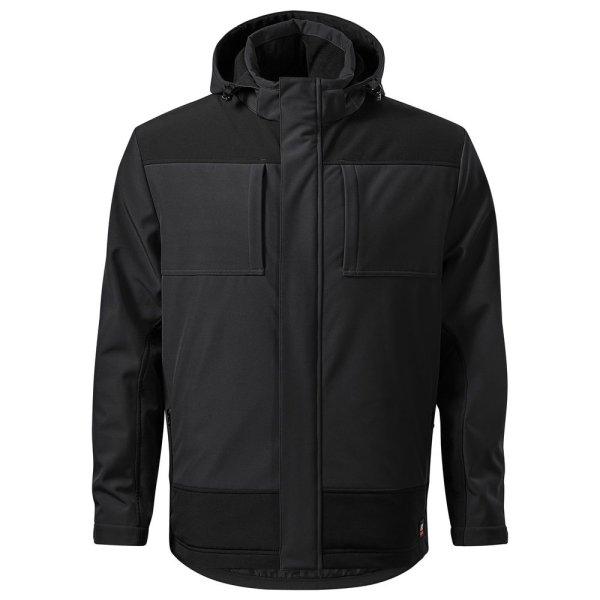 MALFINI Férfi téli softshell dzseki Vertex - Ebony gray | S