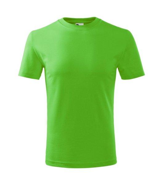 MALFINI Classic New Gyermek póló - Apple green | 122 cm (6 éves)