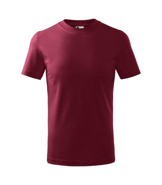 MALFINI Basic Gyermek póló - Garnet | 122 cm (6 éves)