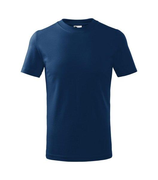 MALFINI Basic Gyermek póló - Éjféli kék | 146 cm (10 éves)