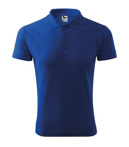 MALFINI Férfi galléros póló Pique Polo - Királykék | 4XL