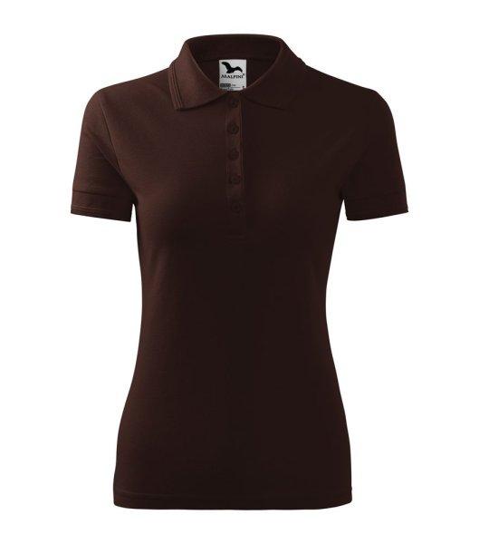 MALFINI Női galléros póló Pique Polo - Kávébarna | 2XL