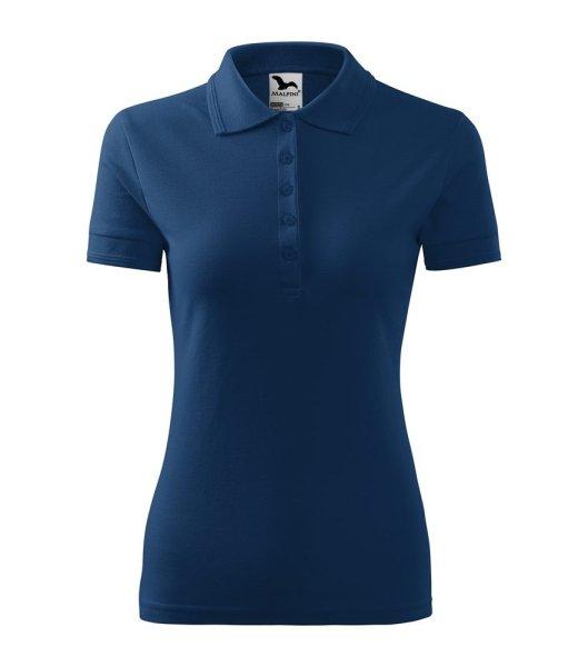 MALFINI Női galléros póló Pique Polo - Éjféli kék | 2XL
