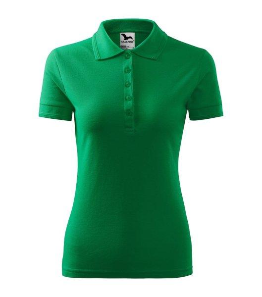 MALFINI Női galléros póló Pique Polo - Középzöld | 2XL