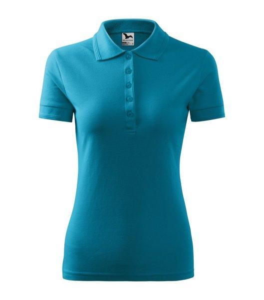 MALFINI Női galléros póló Pique Polo - Sötét türkiz | 2XL