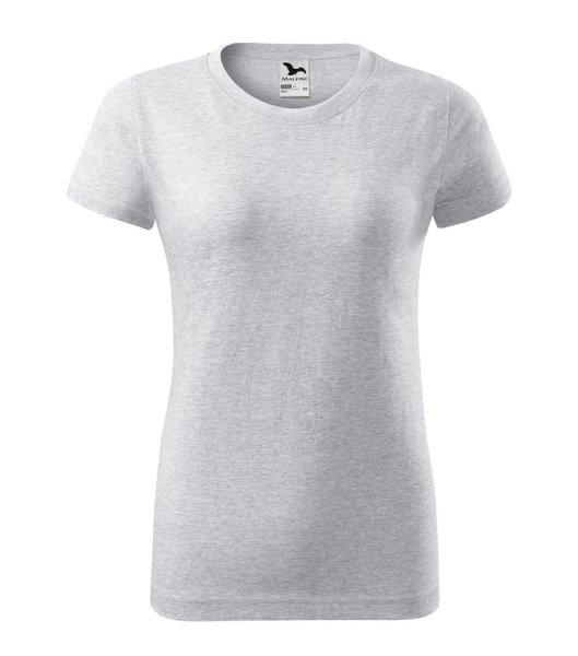MALFINI Basic Női póló - Világosszürke melírozott | 2XL
