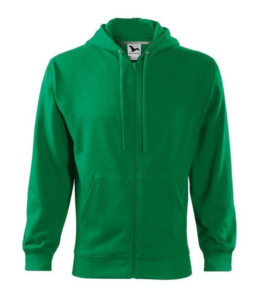 MALFINI Férfi felső Trendy Zipper - Középzöld | 3XL