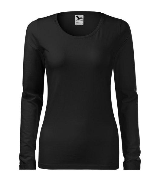 MALFINI Női hosszú újjő póló Slim - Fekete | 3XL