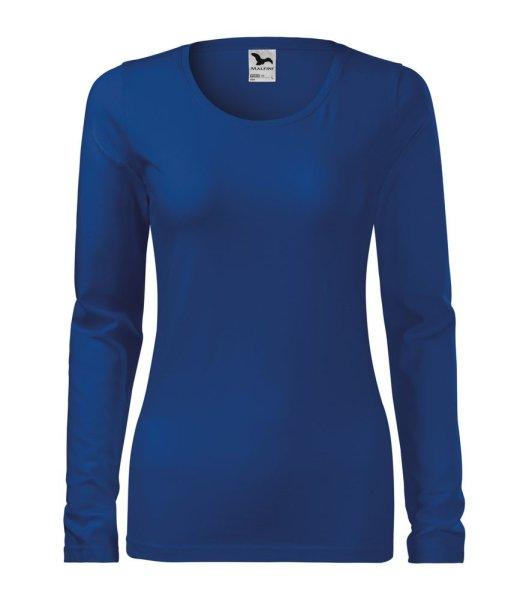 MALFINI Női hosszú újjő póló Slim - Királykék | 2XL
