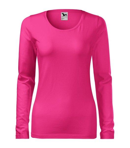 MALFINI Női hosszú újjő póló Slim - Bíborvörös | 2XL