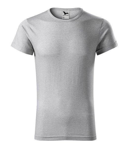 MALFINI Férfi póló Fusion - Ezüst melírozott | 2XL
