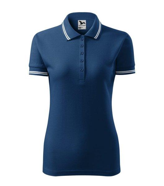 MALFINI Női galléros póló Urban - Éjféli kék | 2XL