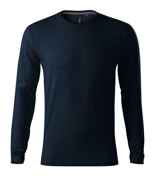 MALFINI Férfi hosszú ujjú póló Brave - Tengerészkék | 3XL