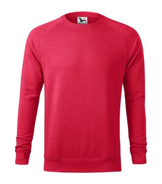 MALFINI Férfi pulóver Merger - Piros melírozott | 3XL