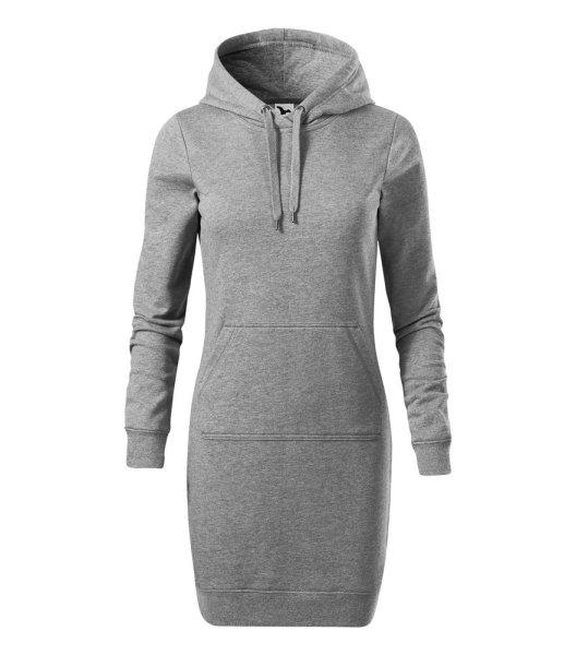 MALFINI Női ruha Snap - Sötétszürke melírozott | 2XL