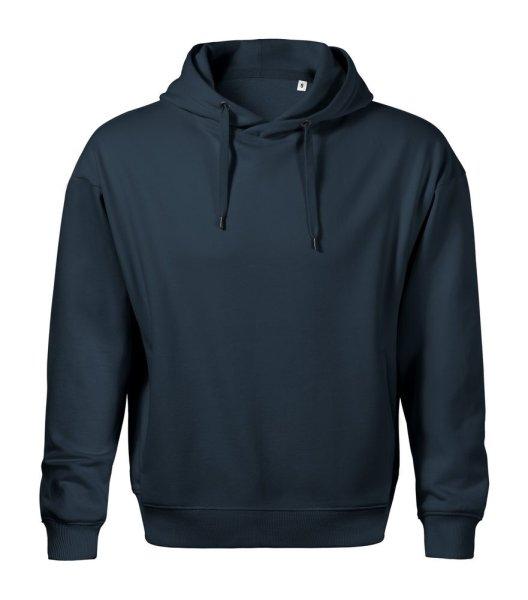 MALFINI Férfi kapucnis pulóver Moon - Tengerészkék | 3XL