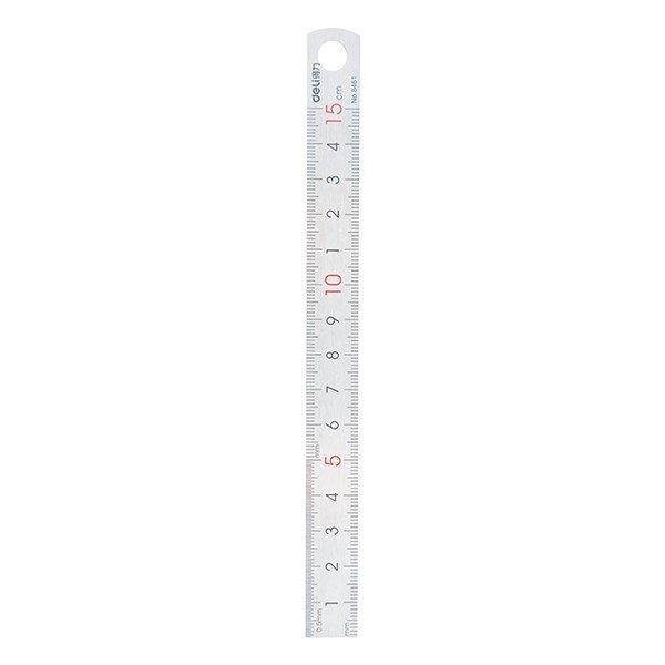 Vonalzó DELI fém 15 cm