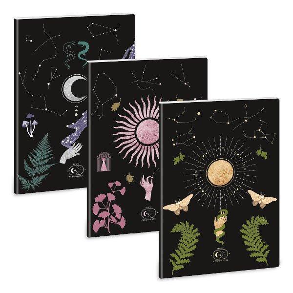 Füzet kockás ARS UNA A/4 40 lapos Extra kapcsos Mystic Constellation