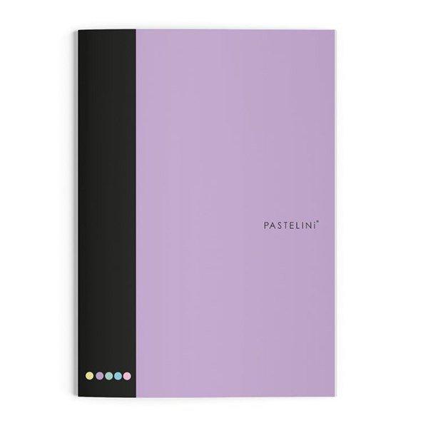 Füzet vonalas PASTELINI 444 A/4 40 lapos extra kapcsos lila