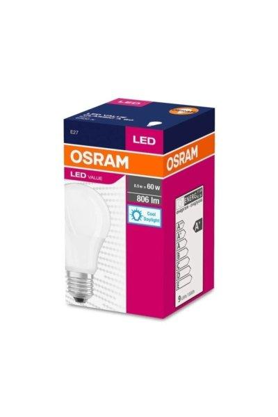 OSRAM Value LED E27 8,5W-6500K 806lumen GLOBE CLASSIC A 60