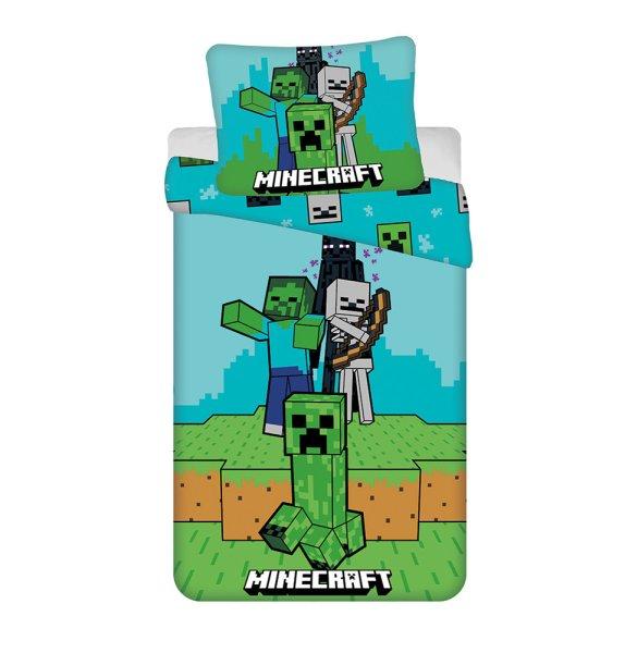 Minecraft Survival Mode Ágyneműhuzat garnitúra, 140x200 cm, 70x90 cm